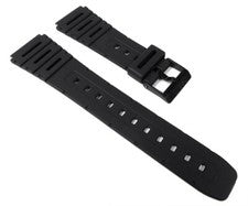 Correa de reloj Casio 20 mm | resina negra W-741 W-720 CA-53W