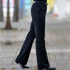 Nuevos Pantalones Para Hombre Estilo Británico Calce Ajustado Campana Sueltos Tango Blazer Pantalones