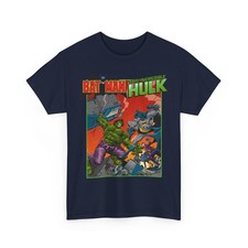 Camiseta Batman Vs Incredible Hulk DC Comics y Marvel Joker Camiseta Estilo Vintage