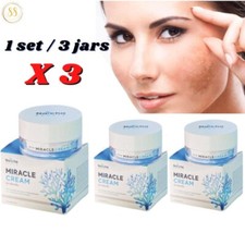 Natcha Crema Hidratante Cuidado Facial Piel Blanco Crema Milagrosa Suave X3 Tarro Azul 18 g.