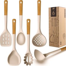 Juego de utensilios de cocina de silicona grande - Utensilio de cocina de silicona resistente al calor...