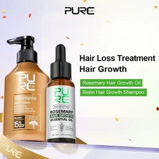 Juegos de champú aceite de romero para el cabello Marruecos aceite de argán suavizante reparación frizz dañado