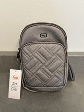 Bandolera Lug Monorriel Mate Lujo Eslinga Metálica Perla/Plata Nueva con Etiquetas