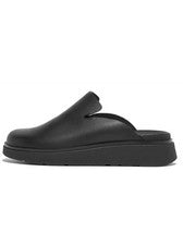 Mula de cuero FitFlop para mujer totalmente negra Gen-FF