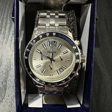 Reloj Hombre STAUER CRONÓGRAFO 40265 Caja Abierta Nunca Usado Cubiertas Plástico Intactas