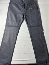 Pantalones estilo motociclista ENCRIPTADOS gris oscuro 42/34