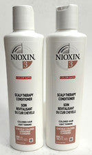 Acondicionador terapia cuero cabelludo Nioxin 3 cabello coloreado adelgazamiento ligero ~10,1 oz lote de 2