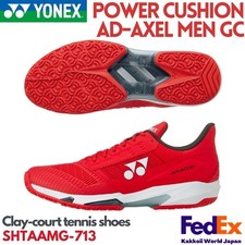 YONEX Tenis Zapatos Power Cushion Ad-axel Hombres GC Rojo Blanco SHTAAMG 713 2025 NUEVO