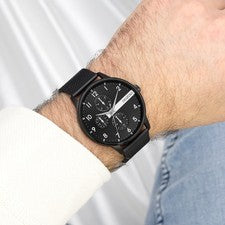 Oozoo Reloj De Pulsera Para Hombre Timepieces Analógico De Metal Negro UOC11304