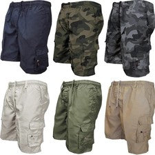 Pantalones Cortos de Carga Para Hombres Multi-Bolsillos Utilitarios Aire Libre Senderismo Trabajo Verano Informales Pant