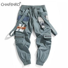 Pantalones deportivos de ocio para hombre Hip Hop ropa de calle viga pie pantalones cargo nuevos