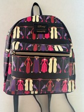 Mini Mochila Loungefly Disney Villanos Vestidos Cruella Maléfica Reina Nueva Sin Etiquetas
