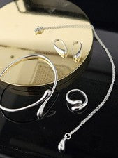 Ensemble Gouttes En Argent Poinçonné 925
