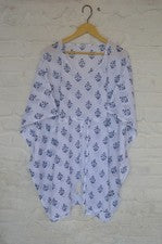 Vestido corto caftán estampado indio 100 % algodón 100 % sin tarifas✅0 % carga SK-15