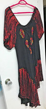 Vestido sin solero boho corto Force de moda para mujer, negro con bordado, talla libre, nuevo con etiquetas