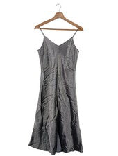 mali studios Sommerkleid Trägerkleid Damen Grau Größe 38 Elegant Minimalistisch