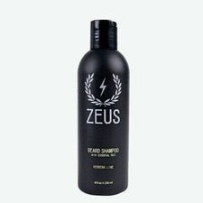 Champú para barba Zeus lavado verbena lima 8 fl oz detener la picazón escamas suave y calmante