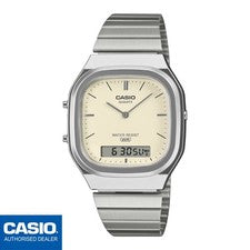 CASIO AQ-240E-7A2EF ⎪AQ-240E-7A2⎪ORIGINAL⎪Vintage EDGY⎪PLATA