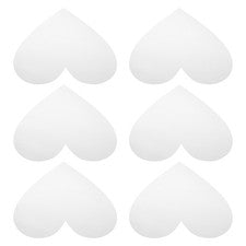6 Piezas Pegatinas Decoración Pared para Salón Espejo Forma Corazón