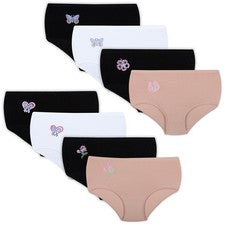 8 bragas de cintura de algodón para mujer 2XL-7XL