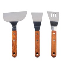 para espátula de cocina con asas de madera Juego esencial de 3 piezas