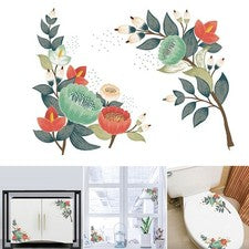 Pegatina de Pared 20*30CM Flor Gabinete Decoraciones Autoadhesiva Desmontable Ratán