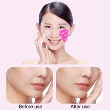 Pegatinas para el cuidado facial suministro de salón cuidado facial esquina de ojos silicona antiarrugas