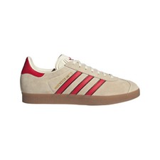 Adidas OGs Gazelle Manchester United Hombres Gamuza Retro Zapatilla Crema/Núcleo Negro