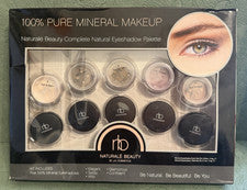 JUEGO DE SOMBRAS DE OJOS MINERALES SUELTAS 100 % PURAS NATURALE BEAUTY ~ MARRONES BÁSICOS ~ NUEVO EN CAJA