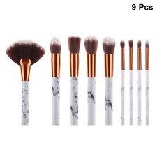 9 Piezas Pinceles en Polvo Pinceles de Maquillaje Profesional Detalle para Sombra de Ojos