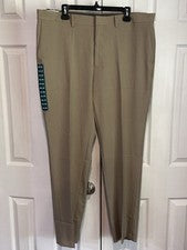 Pantalones Haggar Para Hombre 40x32 Caqui Rendimiento Comodidad Calce Recto Nuevos