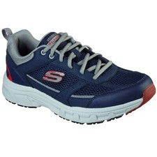 Zapatillas deportivas Skechers Oak Canyon Verketta de cuero para hombre azul marino/gris nuevas
