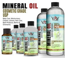Aceite mineral puro grado cosmético cuidado corporal hidratante cabello y productos de belleza Reino Unido