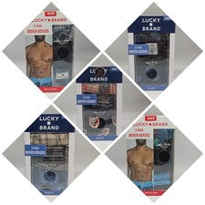 Paquete de 3 calzoncillos boxer tejidos de algodón para hombre LUCKY BRAND calce relajado surtido