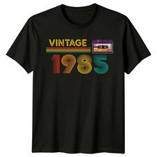 Camiseta vintage 1985 Cassette 41 cumpleaños regalo hombre estilo retro