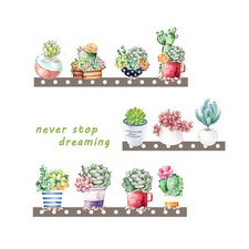 Calcomanías de pared florales botánicas decoración del hogar pegatinas mariposa