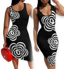 Vestido ceñido al cuerpo de moda francesa Wilderness Orientation para mujer talla 12 NUEVO
