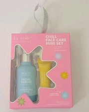 NUEVO La Soie Clinical Skincare Chill Face Care Set-suero facial/bálsamo labial/parches