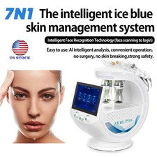 Máquina de belleza de dermoabrasión con agua hidráulica 7 en 1 limpieza profunda exfoliación cuidado facial de la piel