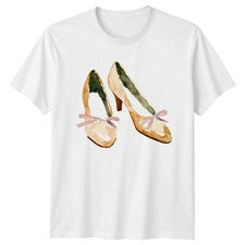 Acuarela Tacones Altos Calzado Moda Mujer Camiseta Hombre Camiseta Gráfica Id...
