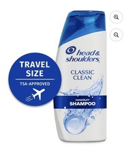 Paquete de 6 champú caspa Head & Shoulders clásico limpio 3 fl oz cada uno - nuevo/sellado