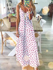 Maxi Vestido Largo Para Mujer Boho Vacaciones Playa Verano Fiesta Floral Solero