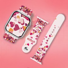 ¡NUEVO! Correa de reloj mullida de anime correa de silicona adecuada para Apple Watch Series