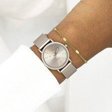 Oozoo Reloj De Pulsera Para Dama Serie Vintage Analógico Metal Marrón UOC20339