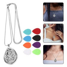 Perfume Bottle Pendant Essential Oil Diffuser Fragrance Necklace Scent
