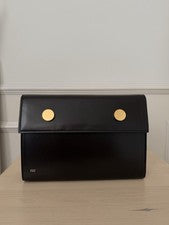 Bolso clutch de hombro espresso ojos dorados RSVP