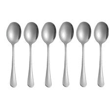 Juego de 6 cucharas de servir de acero inoxidable para comidas formales para banquete Zuha
