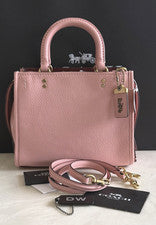 BOLSO CARTERA COACH 1941 PEONY PINK ROGUE 25 NUEVO CON ETIQUETAS 54536