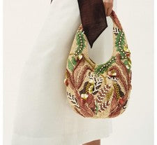 BOLSO ESTAMPADO CUENTAS ZARA
