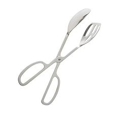 Küchenwerkzeug Esstisch Salatzange Servierzange elegantes silbernes Finish